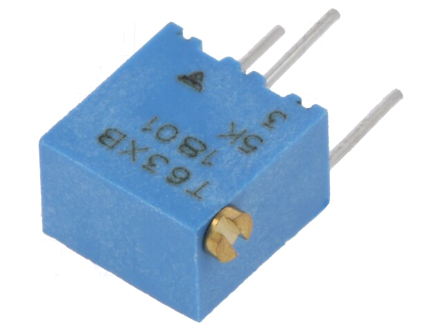 Potentiometer: montage-; meerslagen; 5kΩ; 250mW; ±10%; lineair Potentiometer: montage-; meerslagen; 5kΩ; 250mW; ±10%; lineair